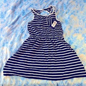 Blue and White dress